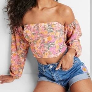 Floral Puff Sleeve Blouse